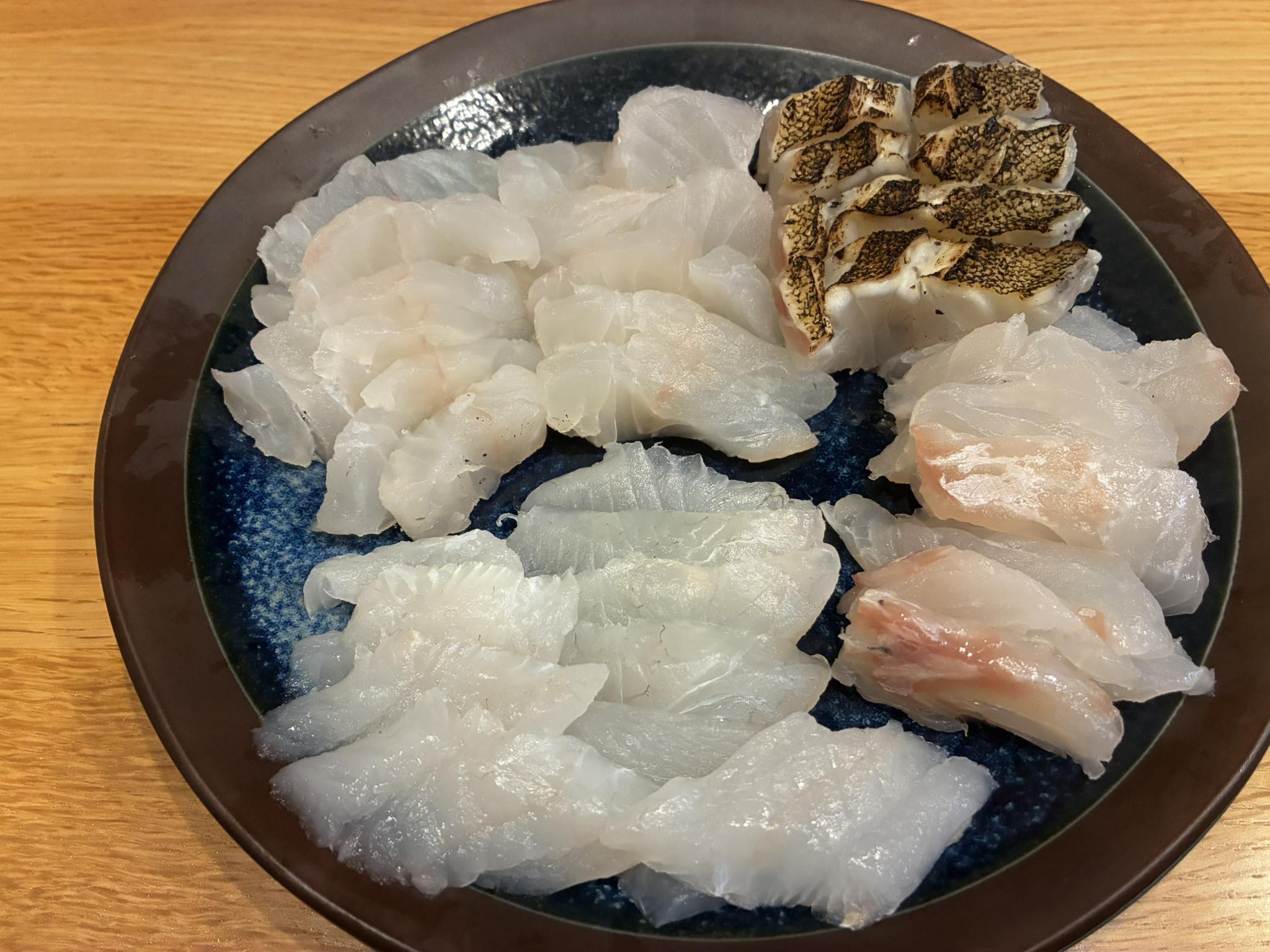 オオモンハタの刺身&炙り