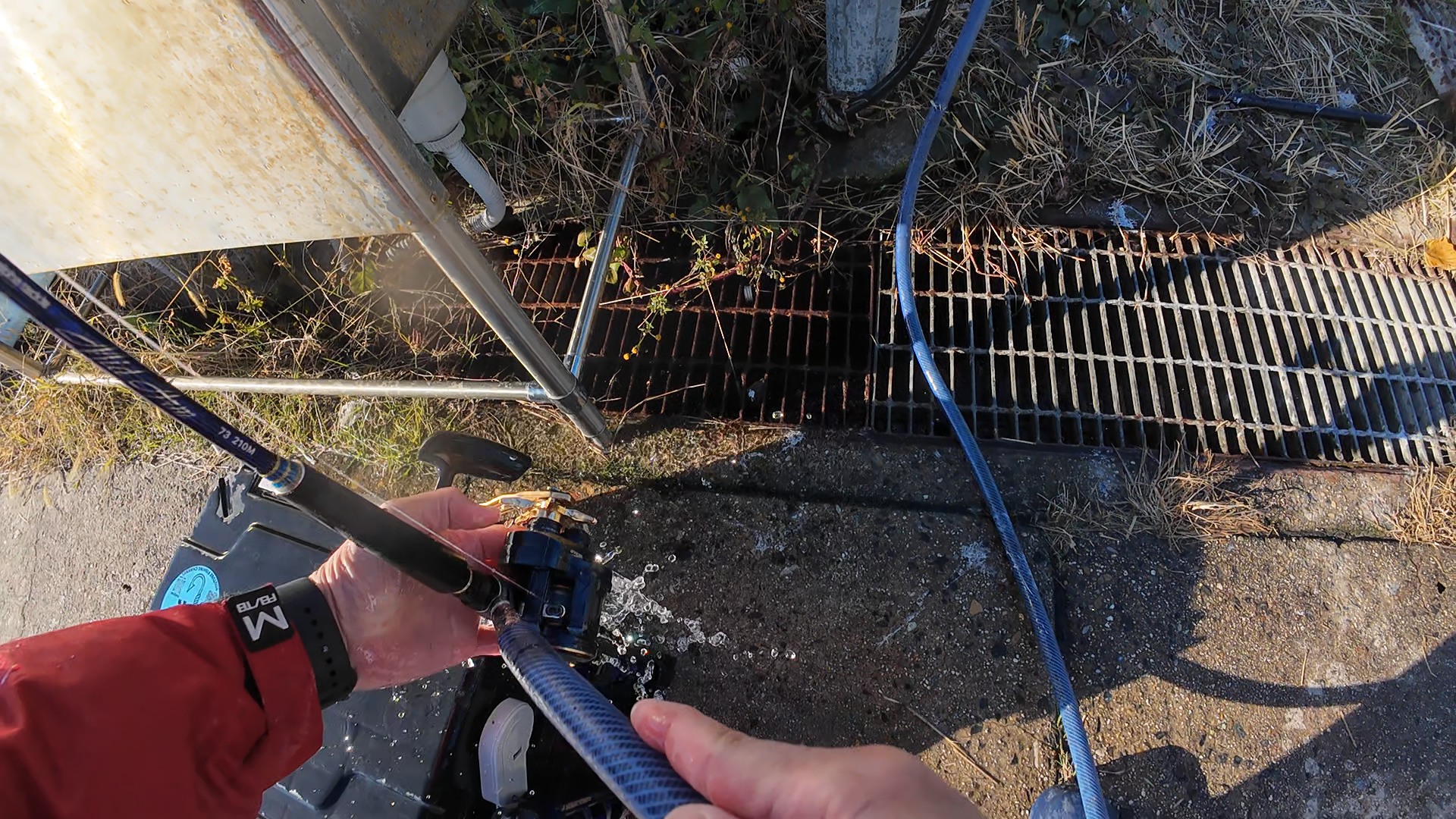 タックルの洗い場