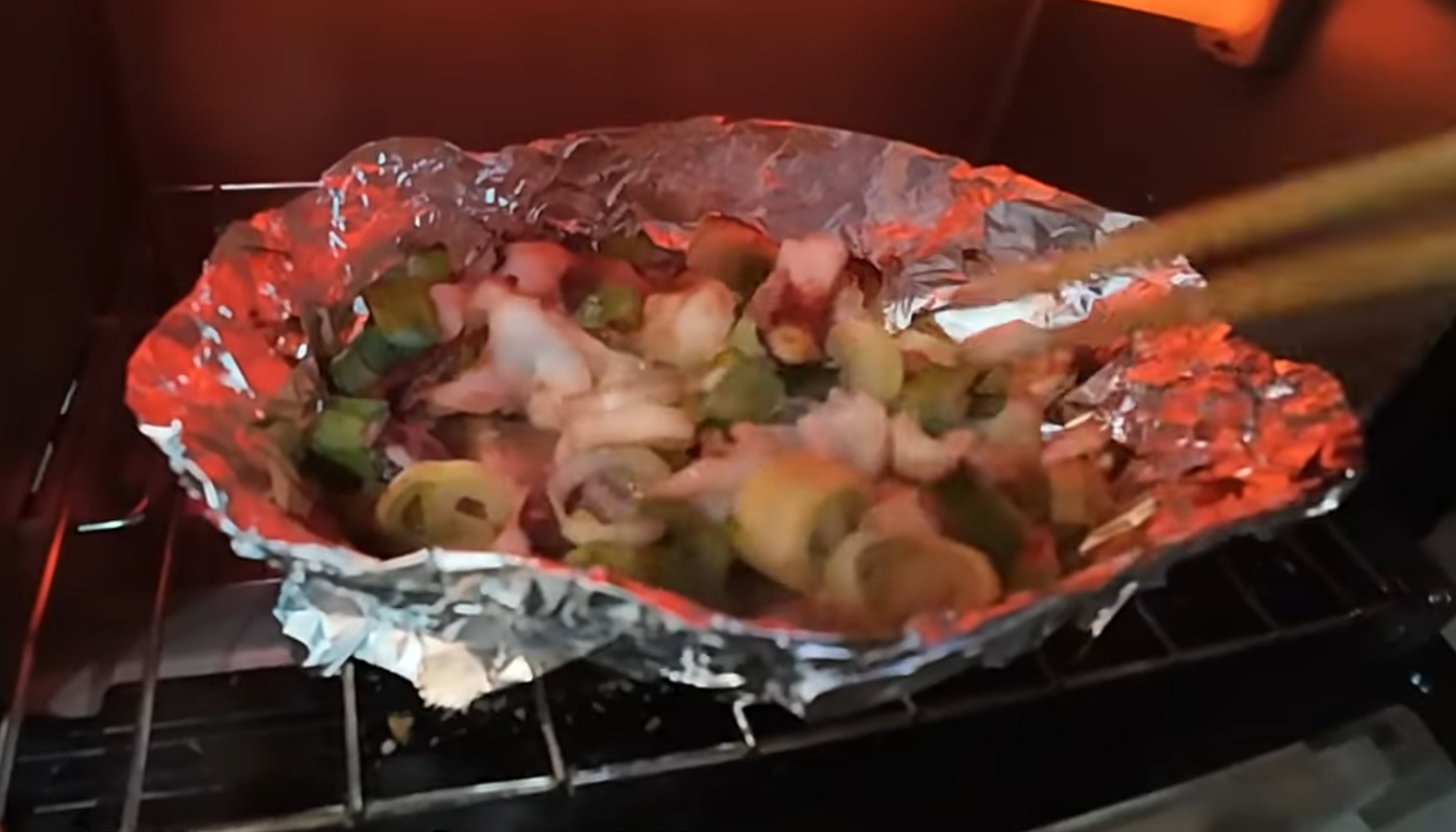 アオリイカのゲソと肝のホイル焼き