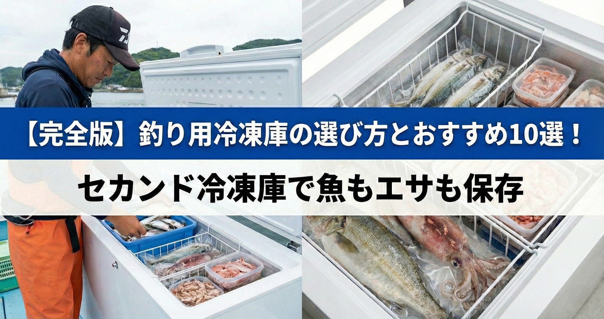 【完全版】釣り用冷凍庫の選び方とおすすめ10選！セカンド冷凍庫で大型魚もエサも保存
