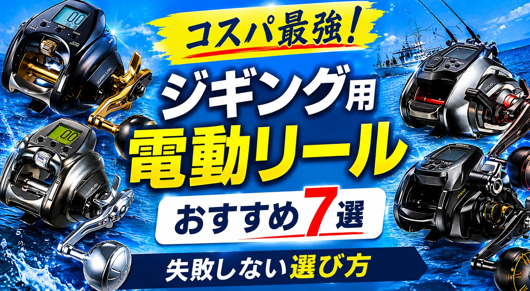 【コスパ最強】ジギング用電動リールおすすめ7選｜失敗しない選び方【2026年】