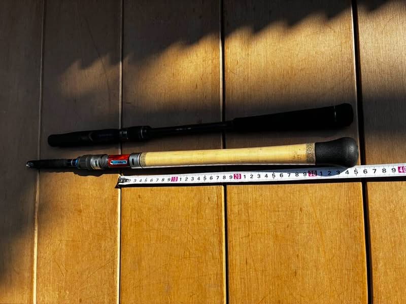 グリッサンド77のエンドグリップの長さもジャークするのにちょうど良い
