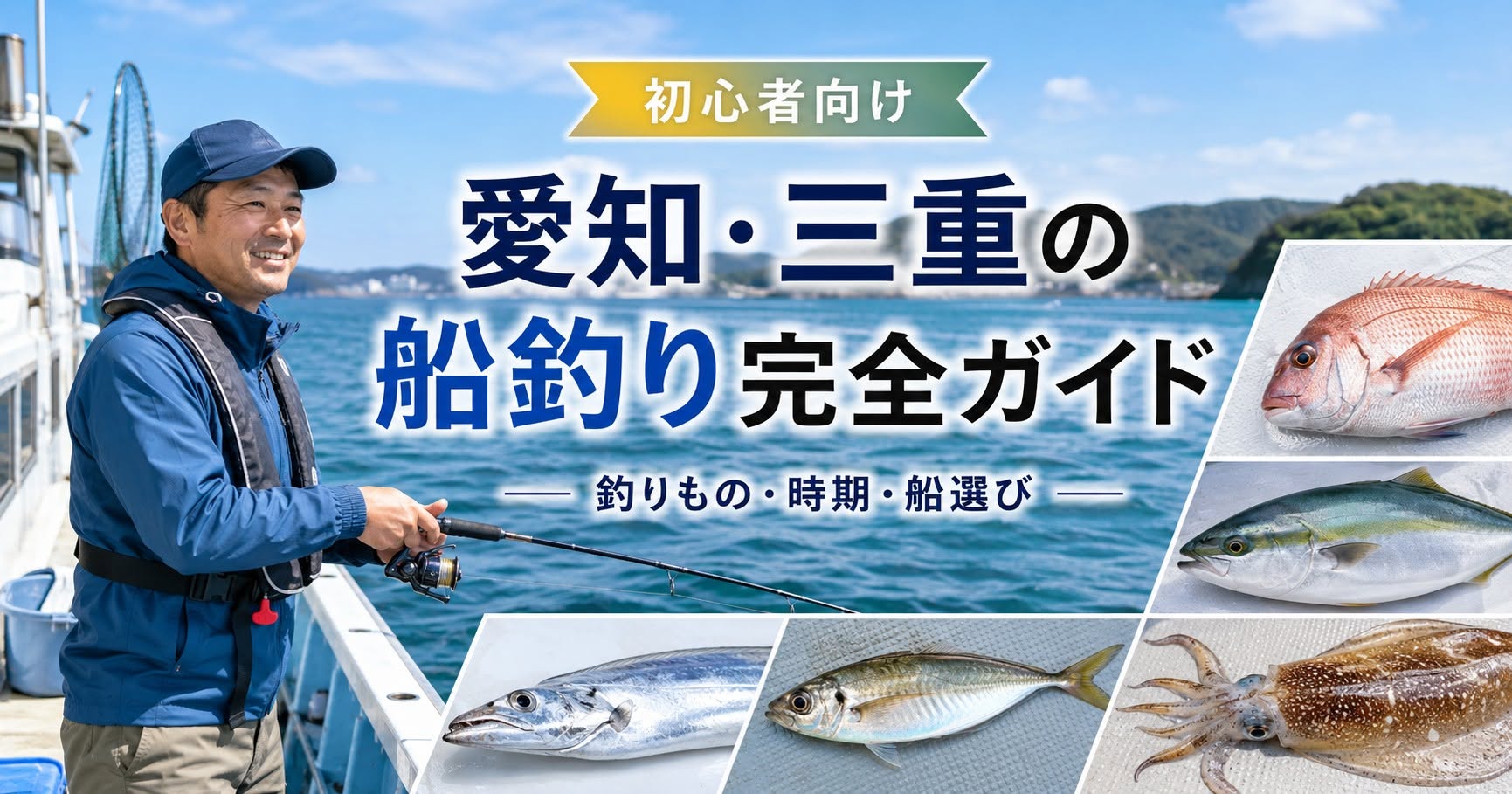 【初心者向け】愛知・三重の船釣り完全ガイド｜釣りもの・時期・船選びから料金・持ち物まで